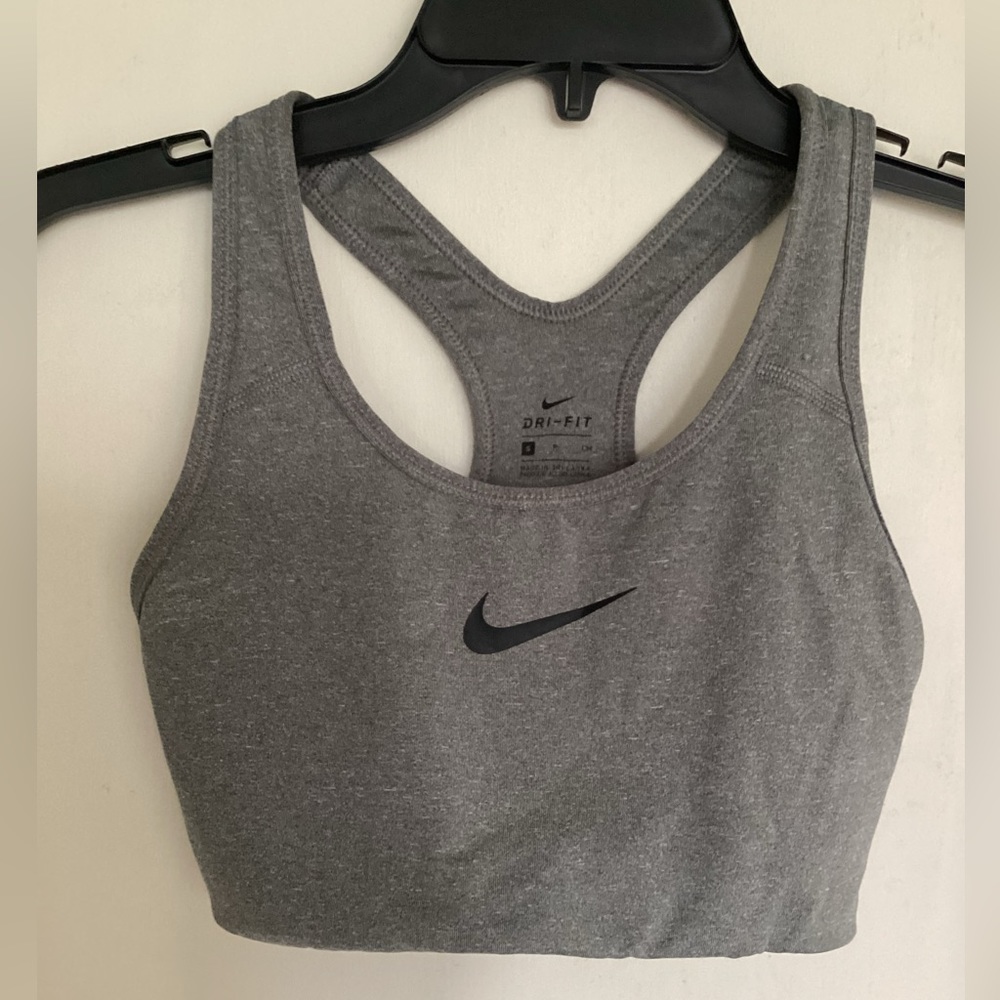 NIKE Sports Bra Sz S Swoosh Medium Support athletic bra EUC - Picture 3 of 7